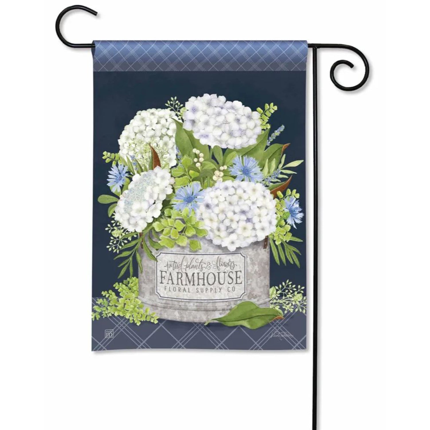 Magnet Works Farmhouse Flowers Garden Flag