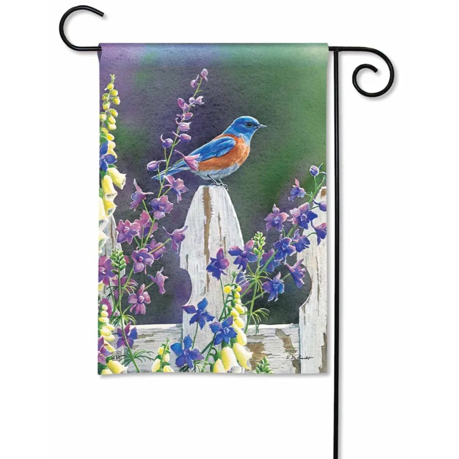 Magnet Works Bluebird Song Garden Flag