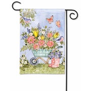 Magnet Works Flower Cart Garden Flag