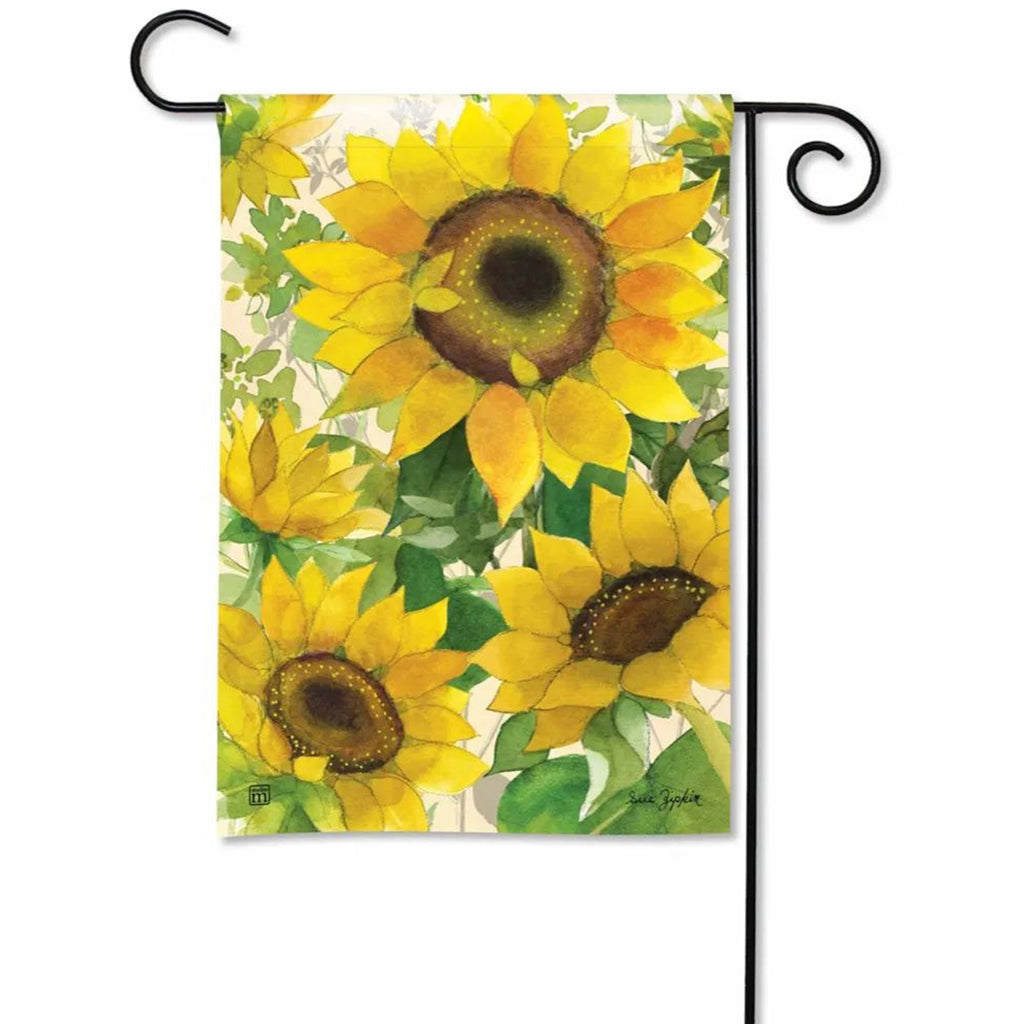 Magnet Works Gathering Sunflowers Garden Flag