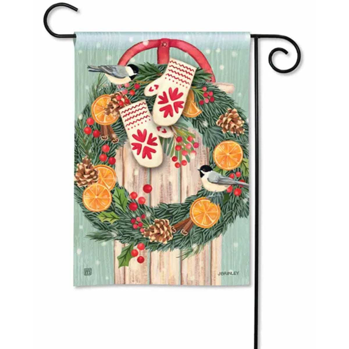 Garden Flag - Citrus Wreath