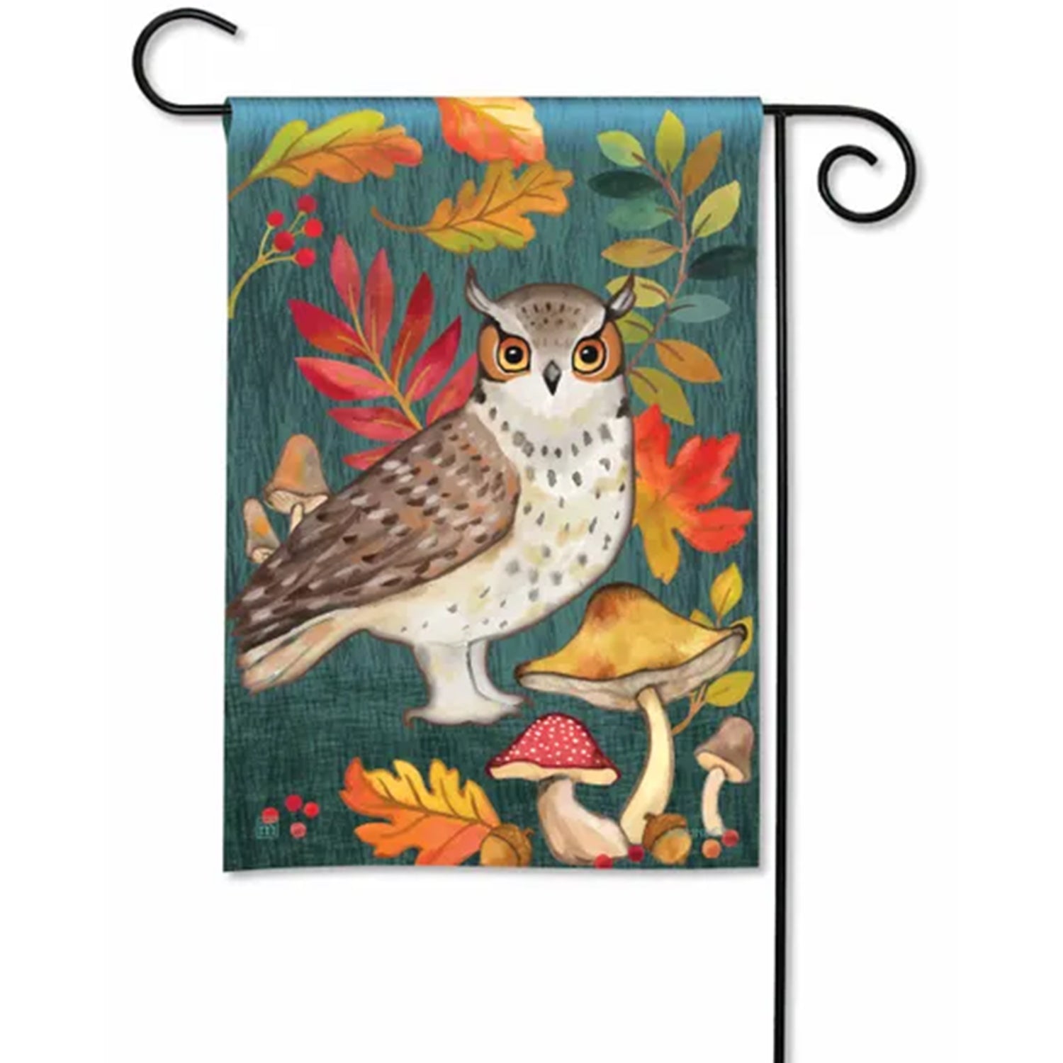Magnet Works Garden Flag - Fall Forest Owl