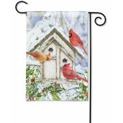 Magnet Works Garden Flag - Cardinal Birdhouse