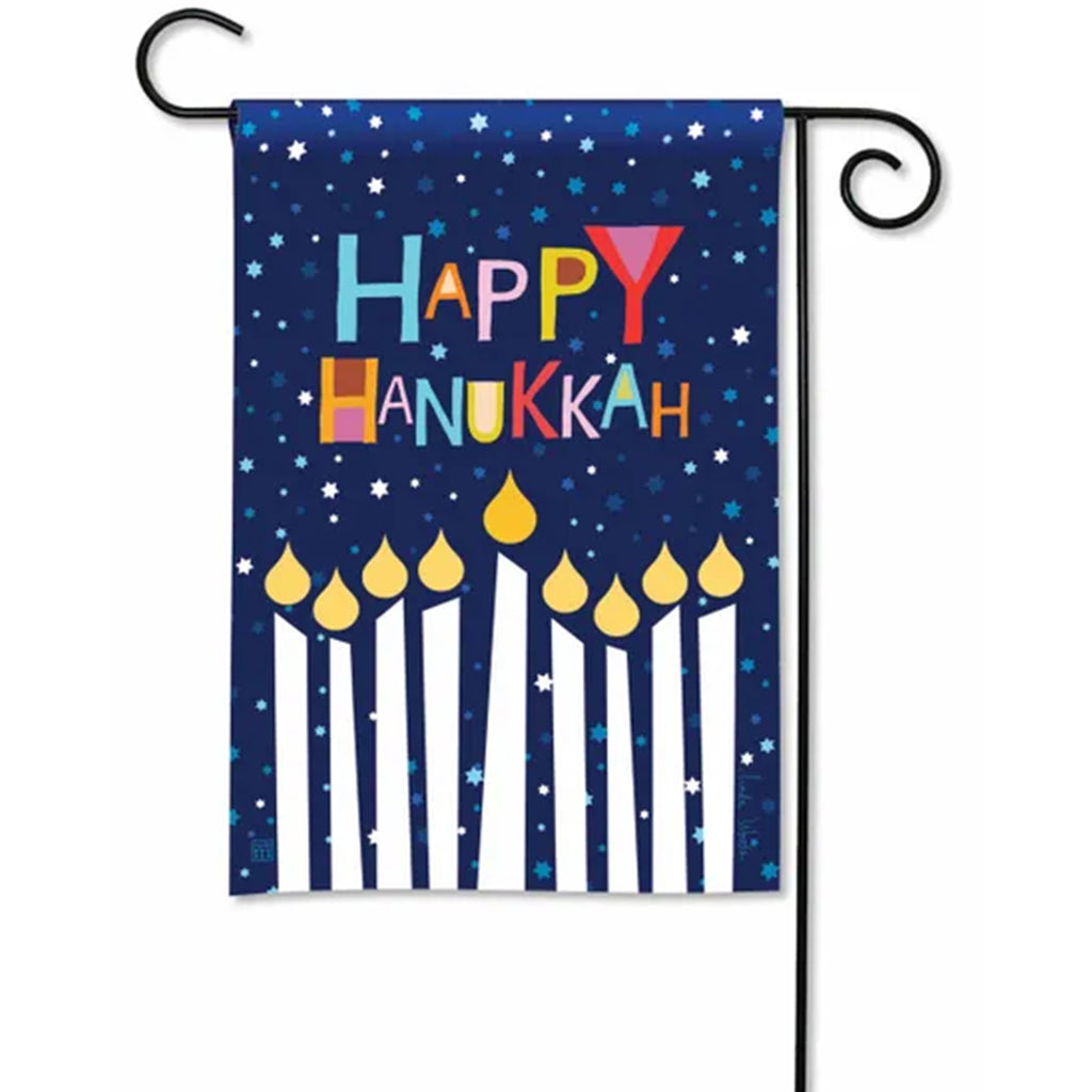 Magnet Works Garden Flag - Happy Hanukkah