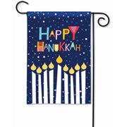 Magnet Works Garden Flag - Happy Hanukkah