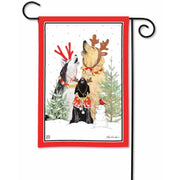 Magnet Works Garden Flag - Caroling Dogs