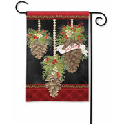 Magnet Works Garden Flag - Pinecone Ornaments