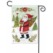 Magnet Works Garden Flag - Happy Christmas Santa