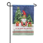 Gnome For Christmas Garden Flag