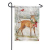 Woodland Christmas Garden Flag