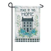 Peace to this Home Garden Flag
