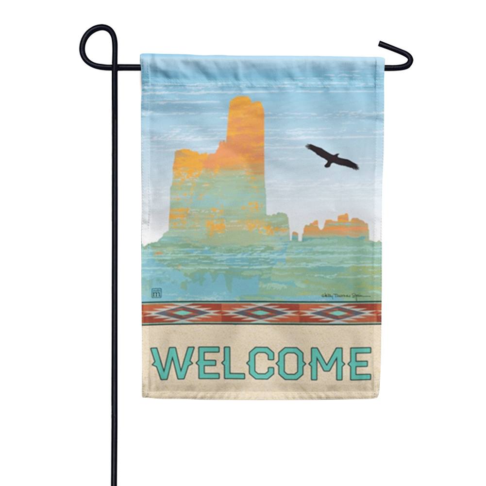 Turquoise Sky Garden Flag