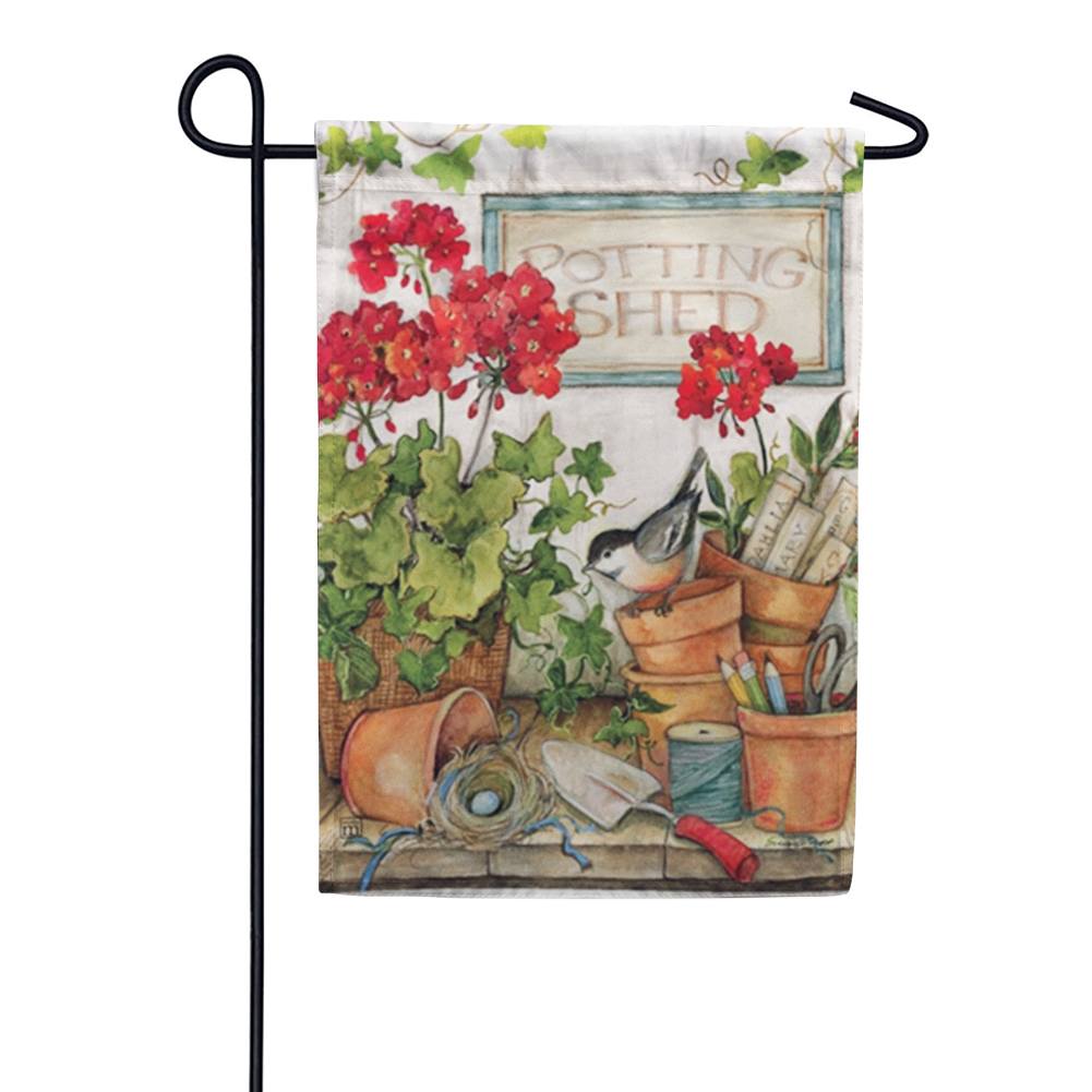 Stay Awhile Garden Flag