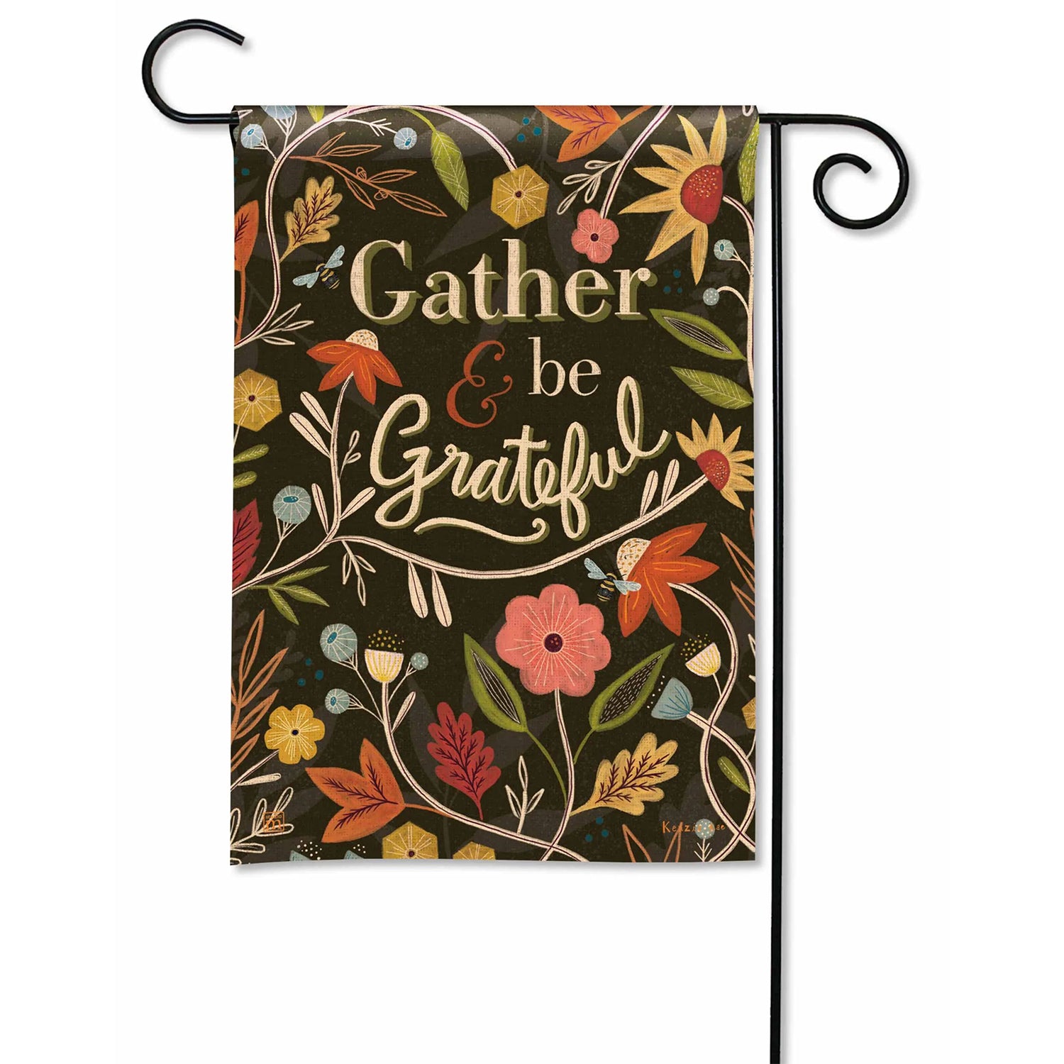 Gather and Be Grateful Garden Flag