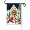 Christmas Cottage Garden Flag