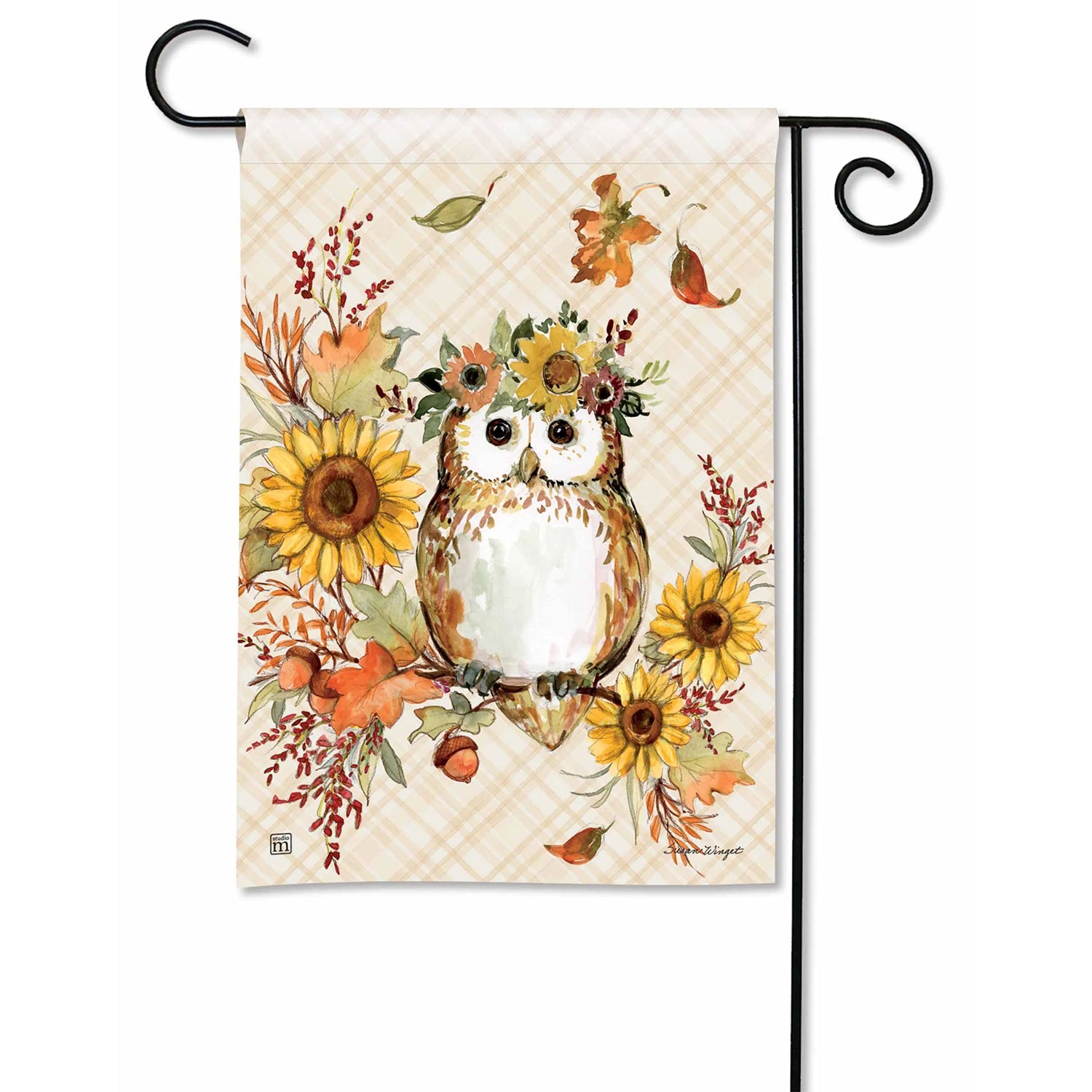 Autumn Owl Garden Flag