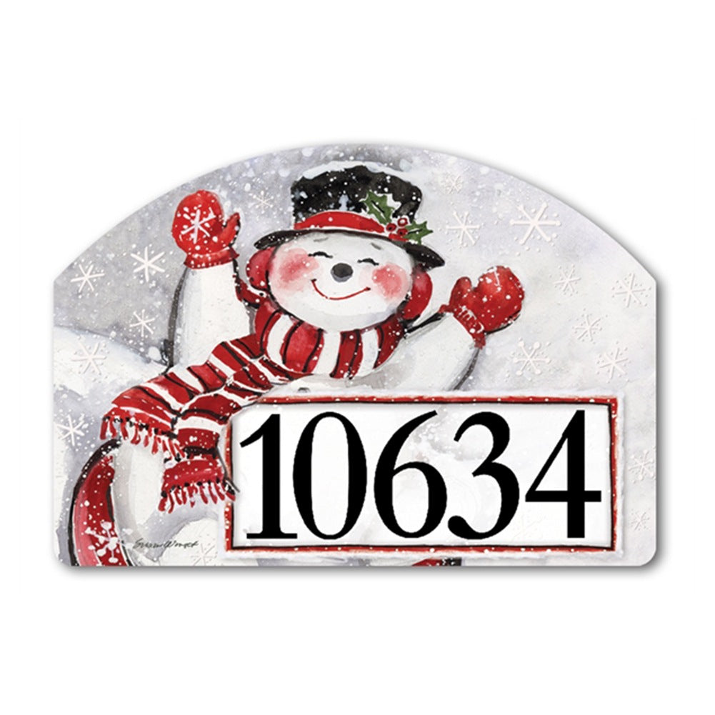 Magnet Works Yard DeSign - Sledding Snowman