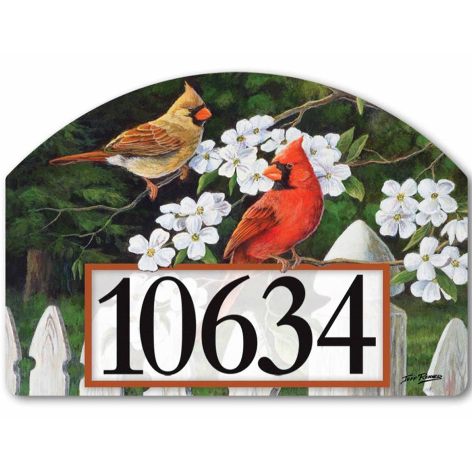 Magnet Works Yard DeSign - Dogwood Cardinals