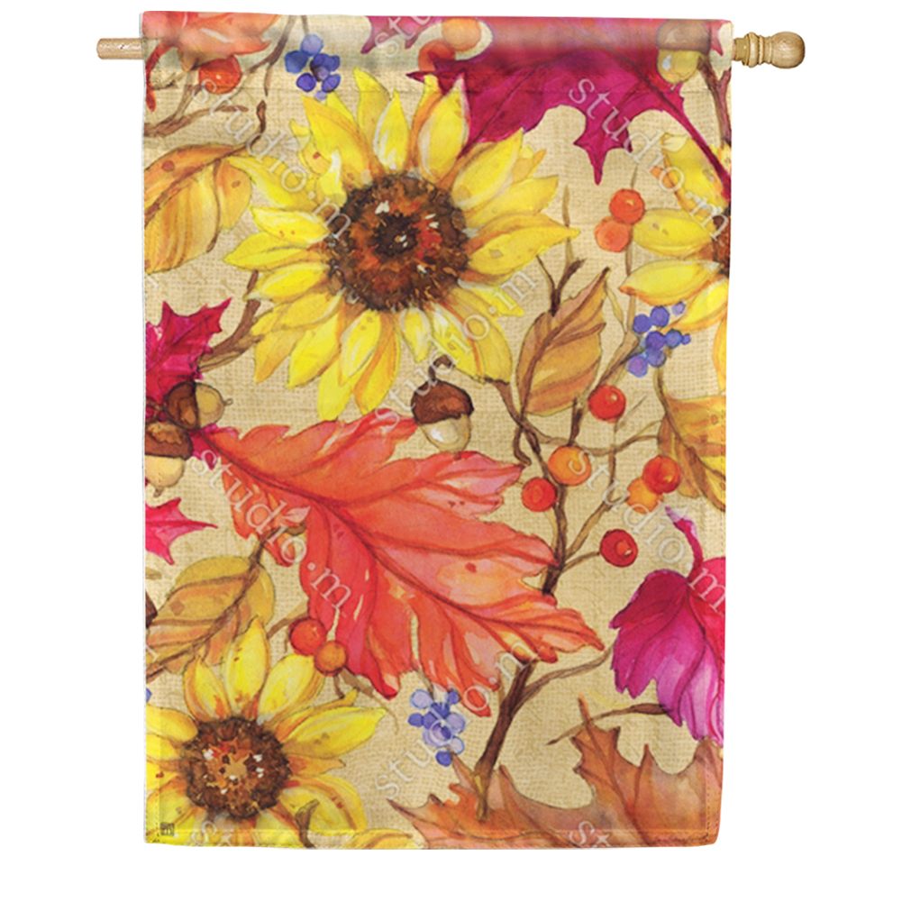 Sunflower Splendor House Flag