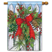 Magnet Works House Flag - Holiday Garland