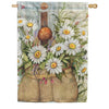 Fresh Picked Daisies House Flag