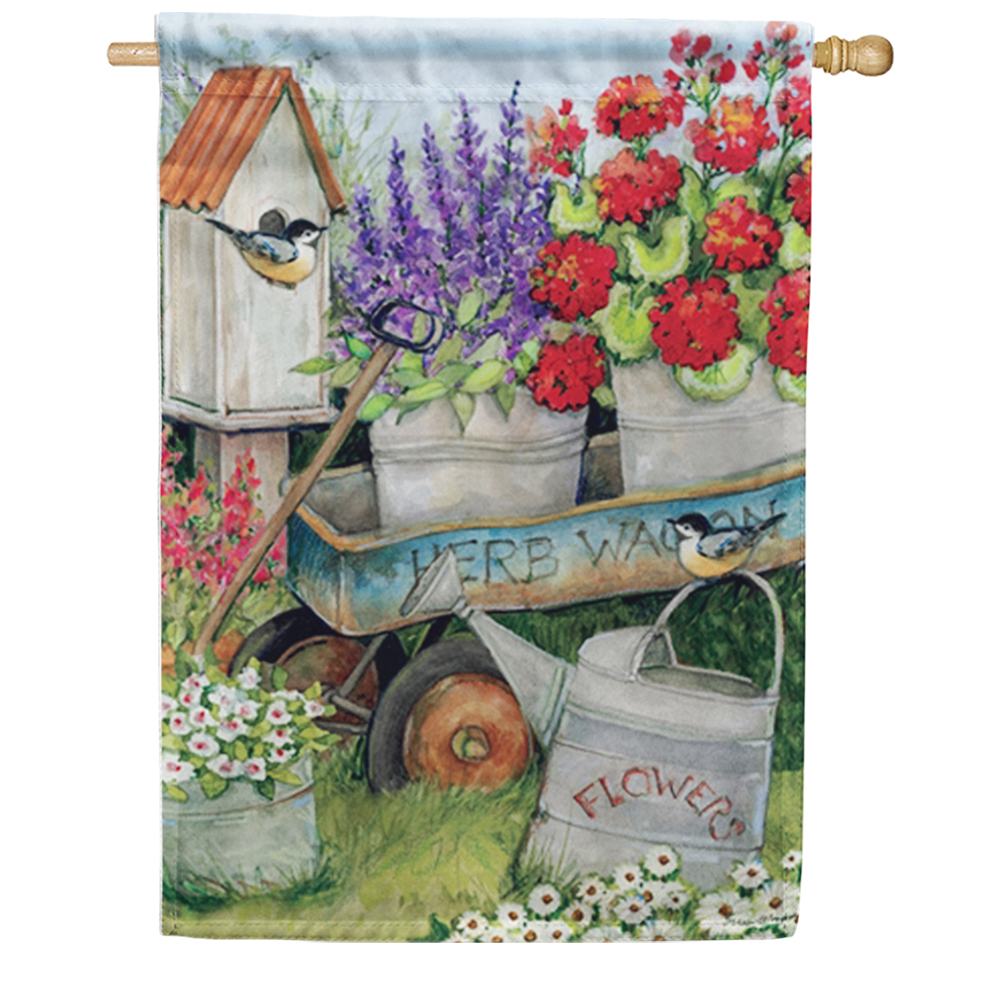 Garden Wagon House Flag