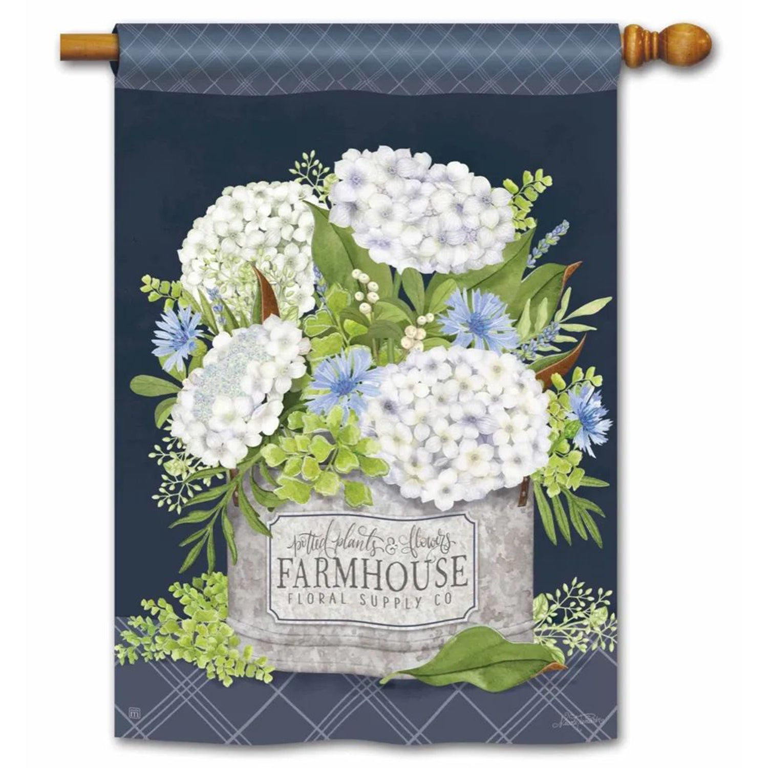 Magnet Works House Flag - Farmhouse Flowers