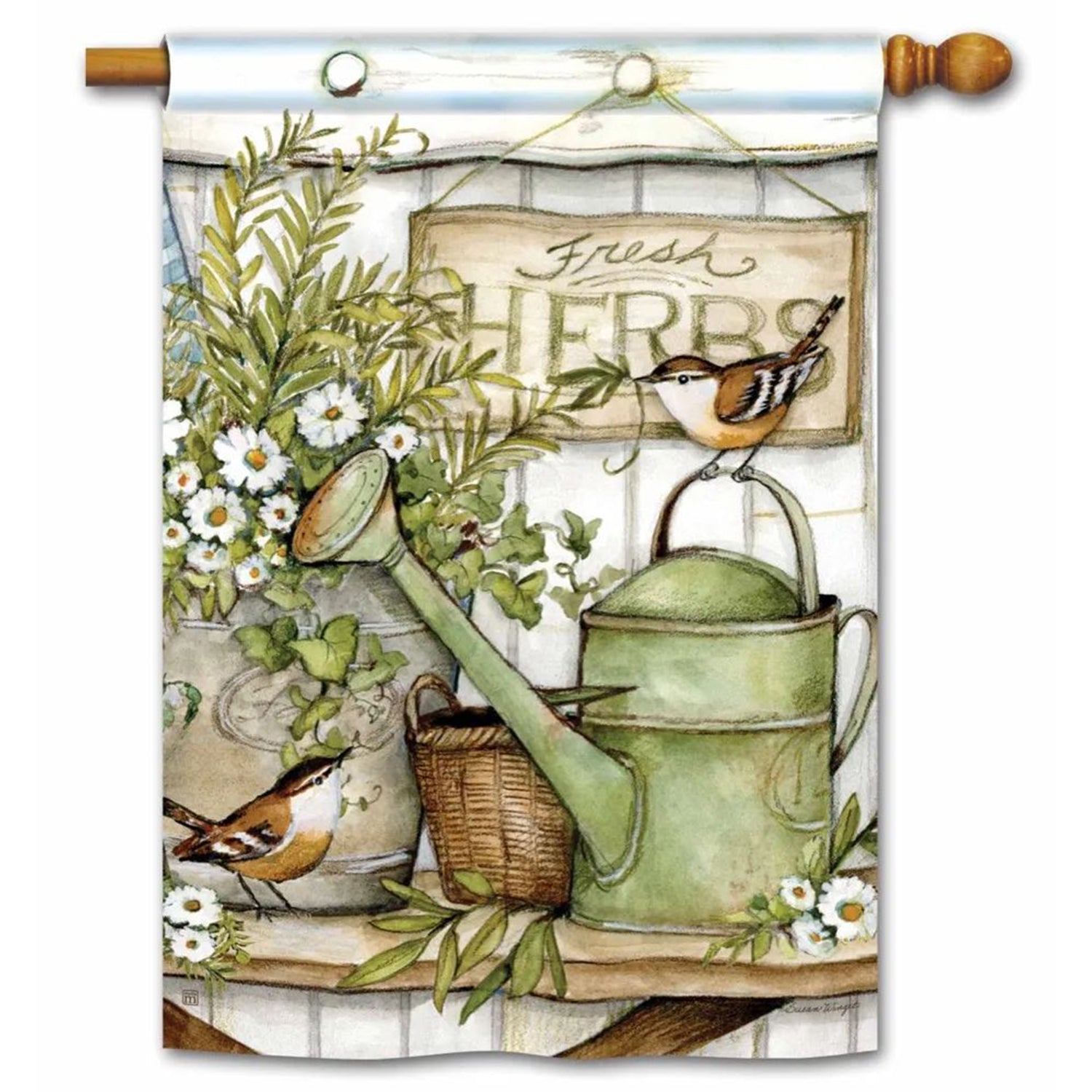 Magnet Works House Flag - Fresh Herbs