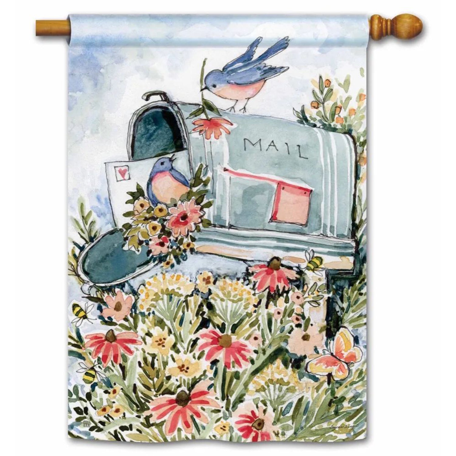 Magnet Works House Flag - Springtime Message