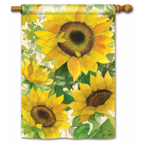 Magnet Works House Flag - Gathering Sunflowers