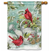 Magnet Works House Flag - Winter Watering Can