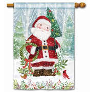 Magnet Works House Flag - Santa's Forest