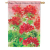 Geranium Garden House Flag
