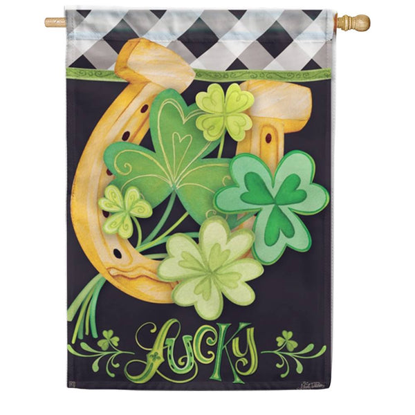 Lucky to be Irish House Flag