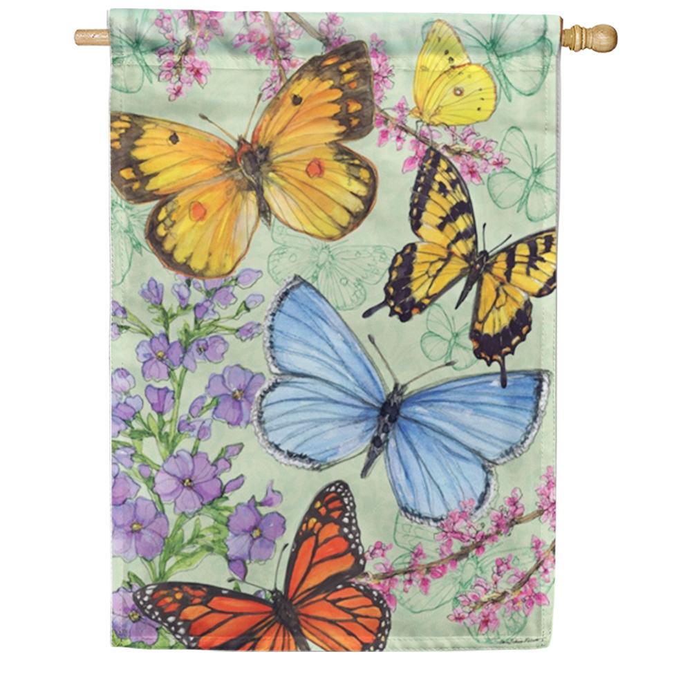 Bufferfly Dance House Flag