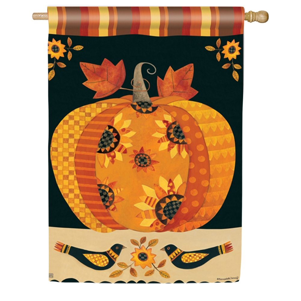 Primative Harvest House Flag