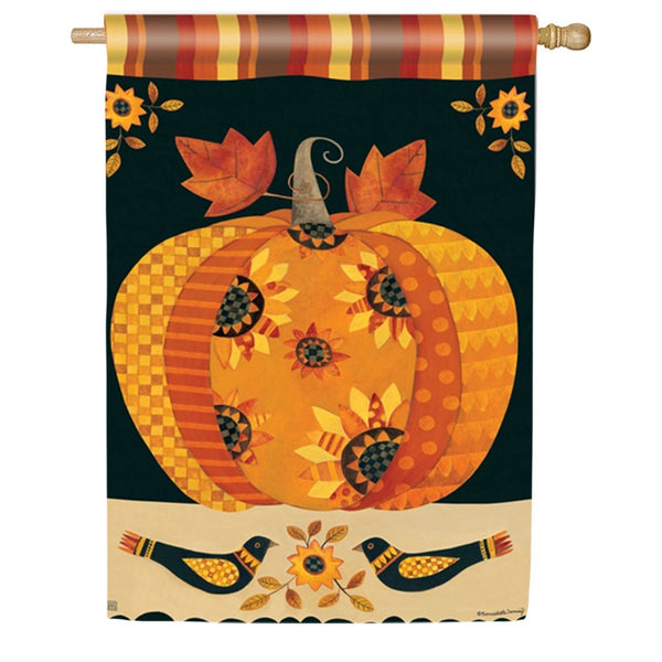 Primative Harvest House Flag