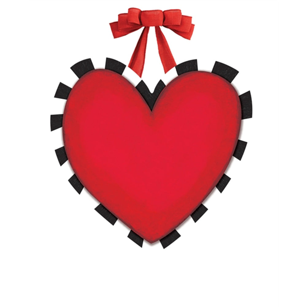 Magnet Works Heart with Stripes Door Decor