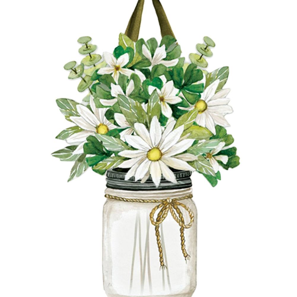 Magnet Works Farmhouse Daisies Door Decor