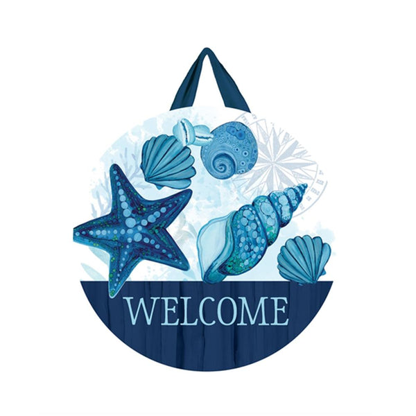Magnet Works  Blue Seashells Door Decor