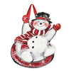 Magnet Works Sledding Snowman Door Decor
