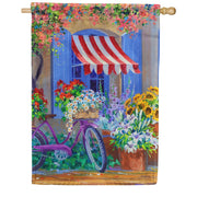 Toland House Flag - Bloomin' Bike