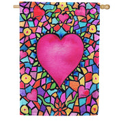 Toland House Flag - Kaleidoscope Heart