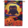 Toland House Flag - Halloween Owl