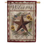 Toland House Flag - Barn Star Welcome