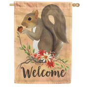 Toland House Flag - Squirrel Welcome
