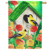 Toland House Flag - Goldfinch Birdhouse