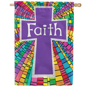 Toland House Flag - Faith Cross