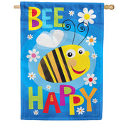 Toland House Flag - Bee Happy