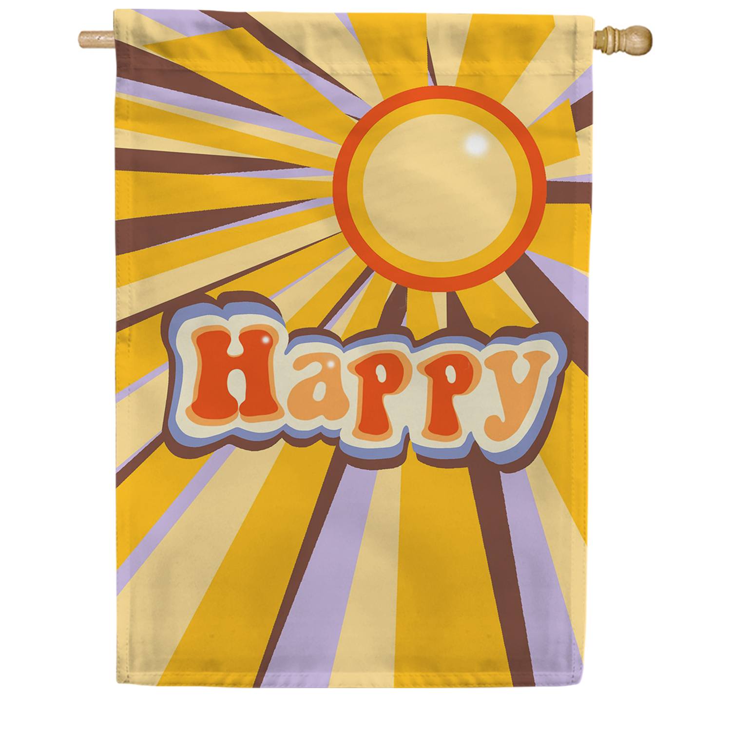 Toland Happy Vibes House Flag